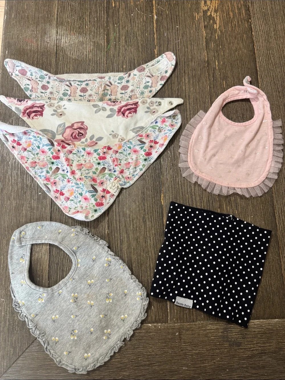 Baby Bib 6 Pcs | Bow Fanoy, Carter’s, KeaBabies, Bazzle Baby & Sandy & Simon